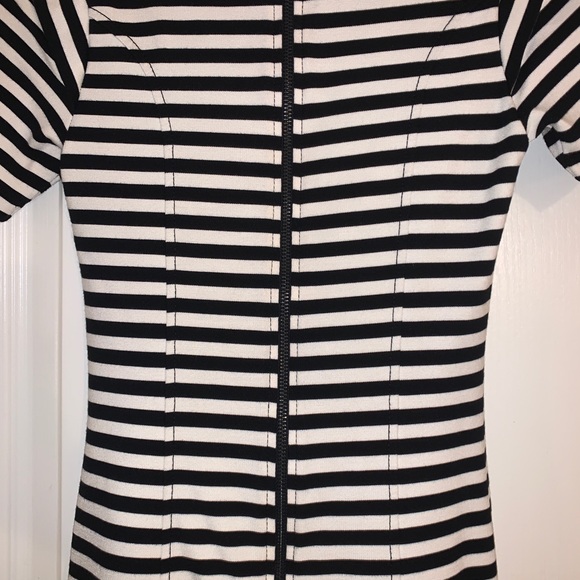 French Connection striped fitted dress. - Picture 3 of 4